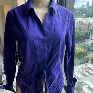 Jones New York Deep Blue Button-Down Shirt [COPY]